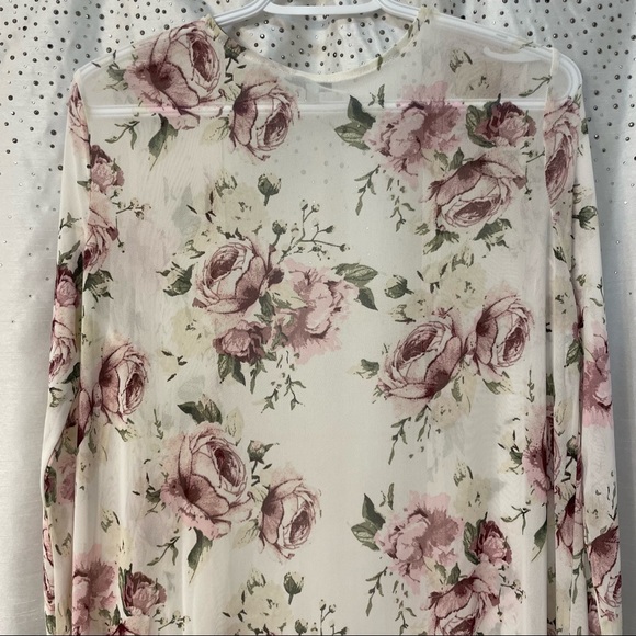 Floral sheer cardigan - Picture 5 of 6